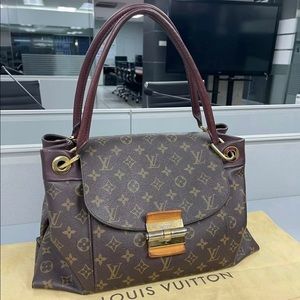 Louis Vuitton Olympe Camel Brown Monogram Canvas Shoulder Bag - MyDesignerly